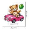 DIY Car Balloon Bear Acrylic Special Shape Diamond Painting Desktop Ornaments