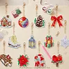 12pcs Christmas Gifts Double-Sided DIY Diamond Painting Keychain Kit