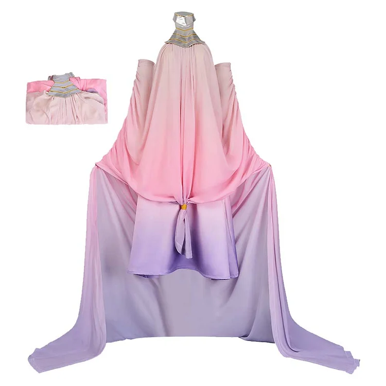 Padme Amidala Pink Lake Dress Outfits Cosplay Costume Carnival Suit
