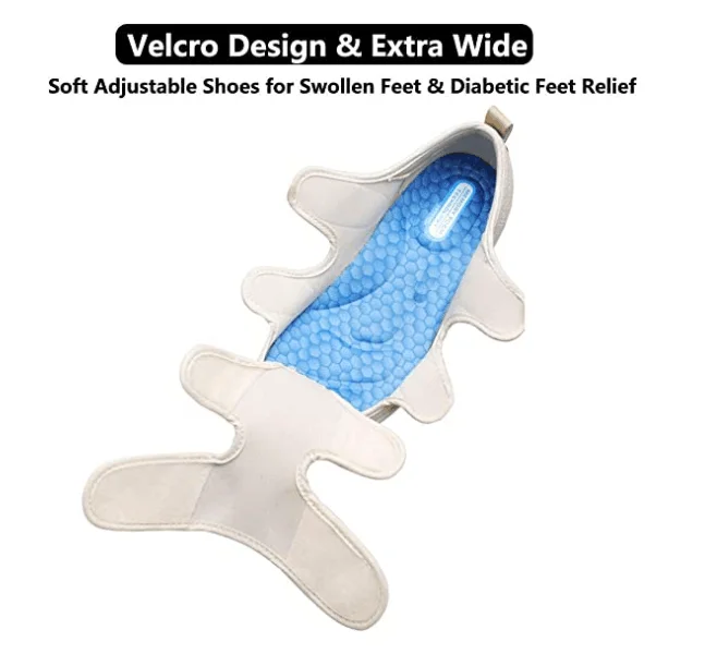 Summer Plus Size Adjustable Wide Width Diabetic Shoes For Swollen Feet