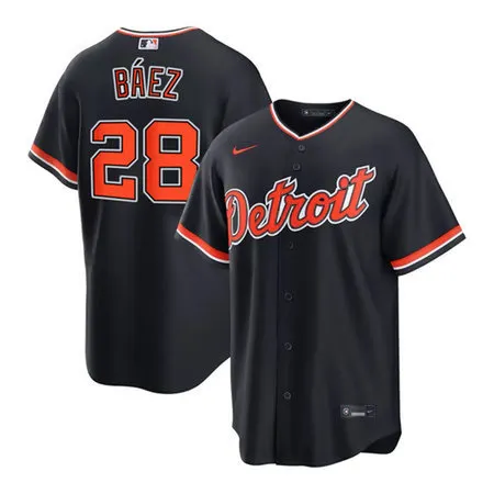 Youth Detroit Tigers #28 Javier Baez Cool Base Stitched Jersey