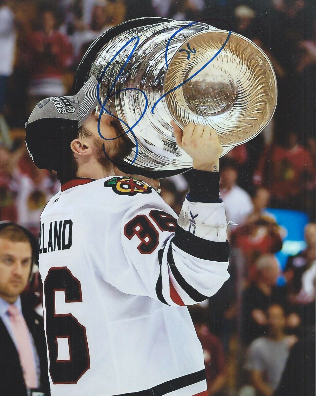 Dave Bolland Signed 8x10 Photo Poster painting Stanley Cup Chicago Blackhawks Autographed COA