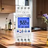 2 Channels Programmable 24Hours Time Clock Big LCD Display Digital Timer Switch