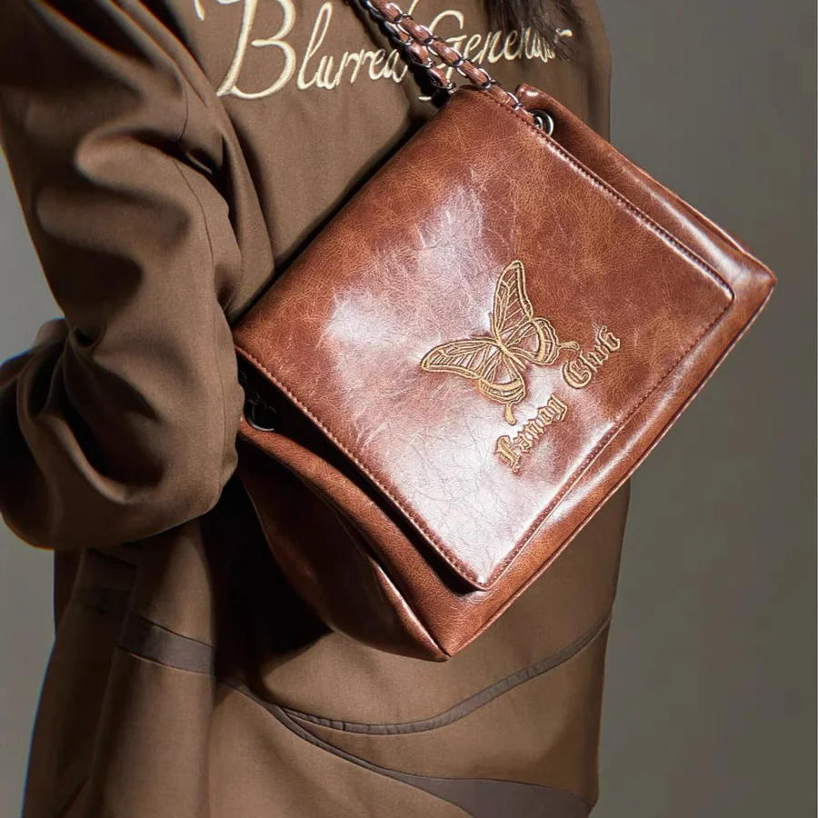 Danccia INCITY “Embroidered Butterfly-C” SHOUDLER BAG