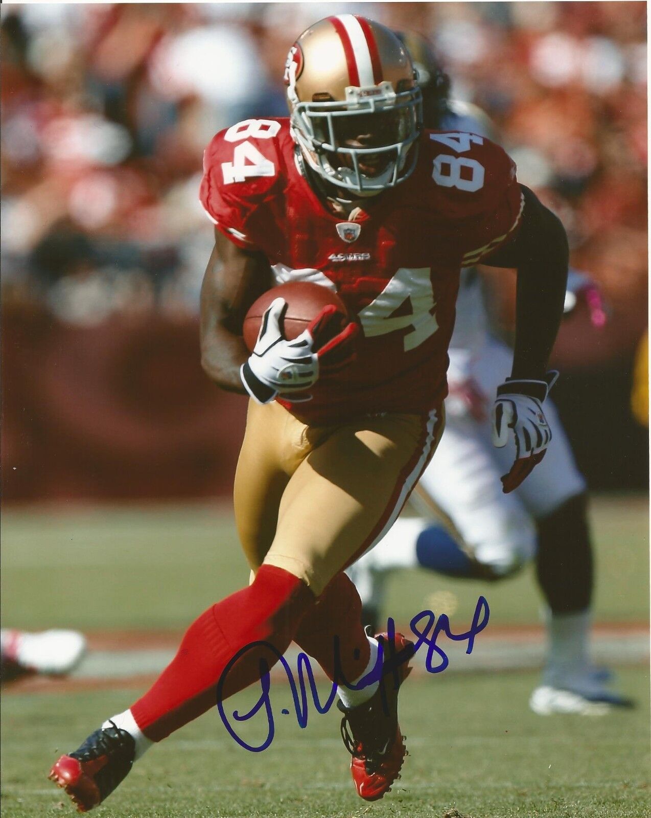 JOSH MORGAN SIGNED SAN FRANCISCO 49ers 8x10 Photo Poster painting