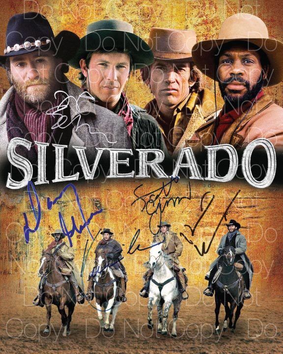 Silverado signed Danny Glover Jeff Goldblum 8X10 inch Photo Poster painting picture poster RP