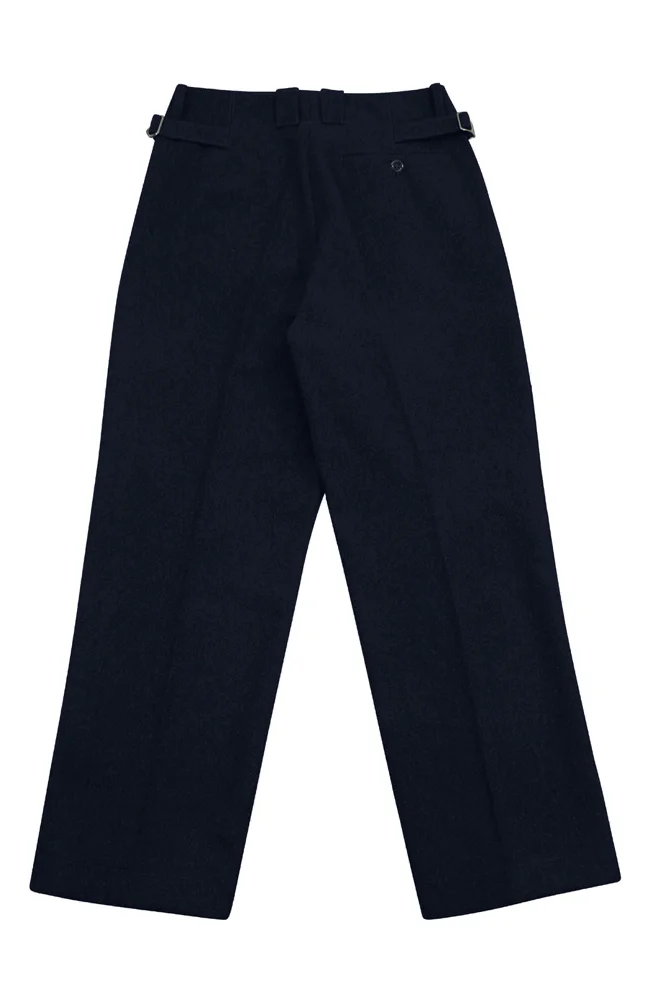   Kriegsmarine German Officer General Navy Blue Wool Straight Trousers German-Uniform