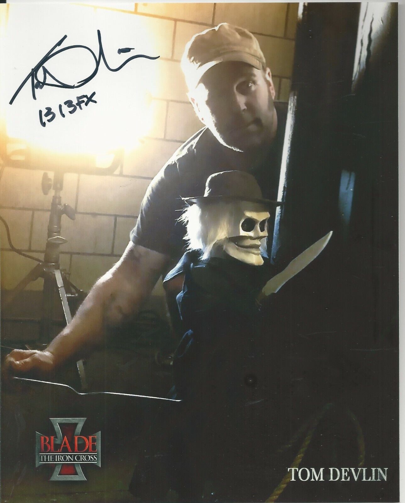 Tom Devlin - Blade-The Iron Cross signed Photo Poster painting