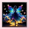(Multi-Style) Colorful Butterfly Girl-11CT Stamped Cross Stitch 40*40cm