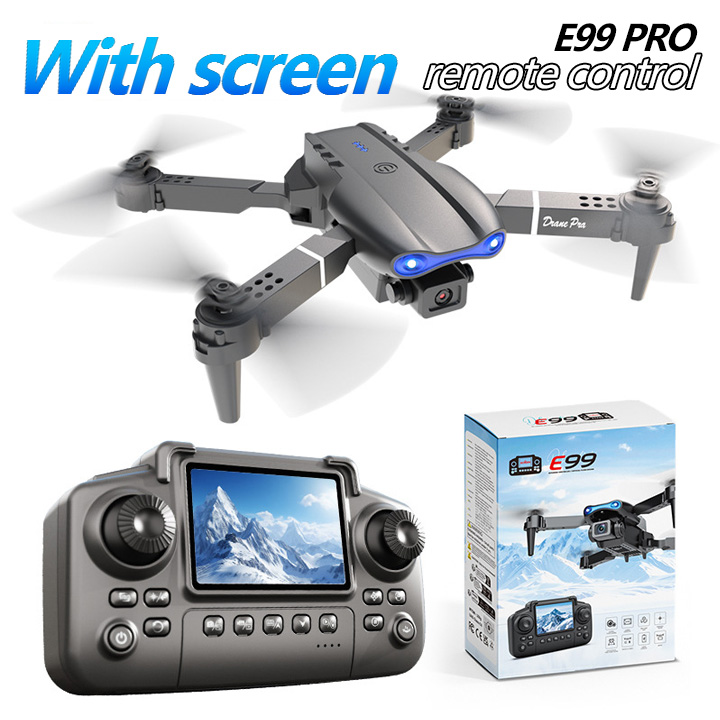 Drone E99PRO screen control 4K aerial photography four-axis optical flow folding remote control drone