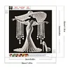 Elegante Dame - speziell geformte Diamond Painting - 30*30cm