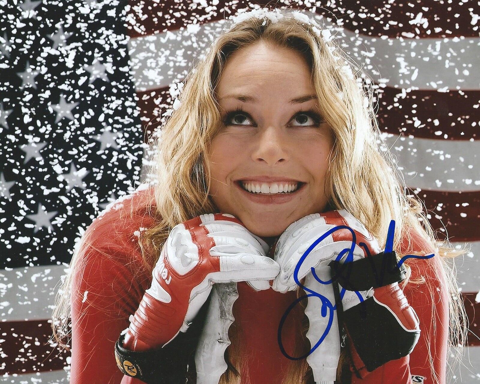 **GFA Olympic Alpine Skier *LINDSEY VONN* Signed 8x10 Photo Poster painting V3 COA**