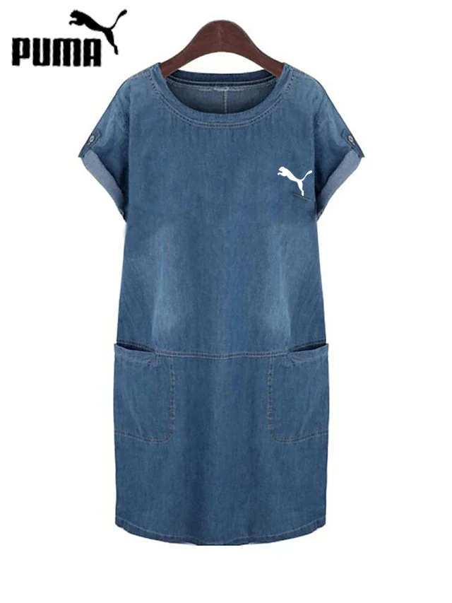 PUMA® LARGE SIZE DENIM Kapesní šaty