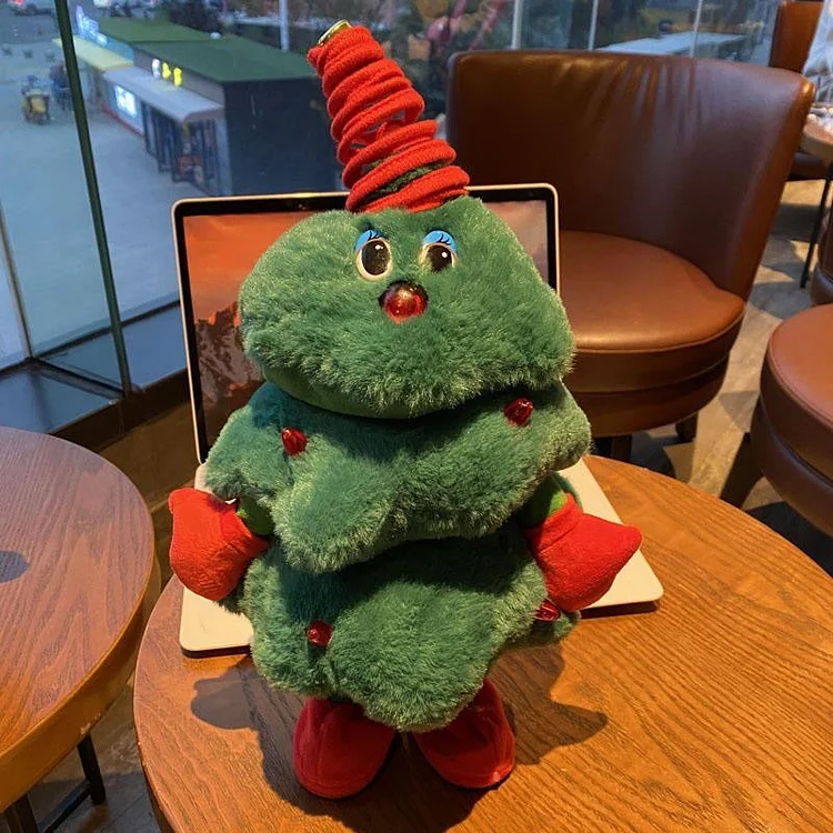 Large Size Sing and Dance Electric Plush Christmas Tree