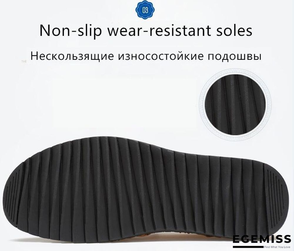 Men's Comfortable Casual Loafers Shoes Split Leather Flats Moccasins Shoes | EGEMISS
