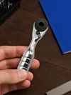 Mini Ratchet Wrench 1/4 Inch Short Ratchet Handle High Quality Socket Tool Torque Ratcheting Wrench for Daily Bicycle Car Repairs