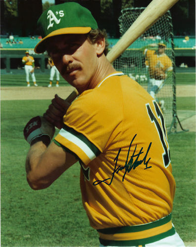 FRED STANLEY OAKLAND A'S ACTION SIGNED 8x10