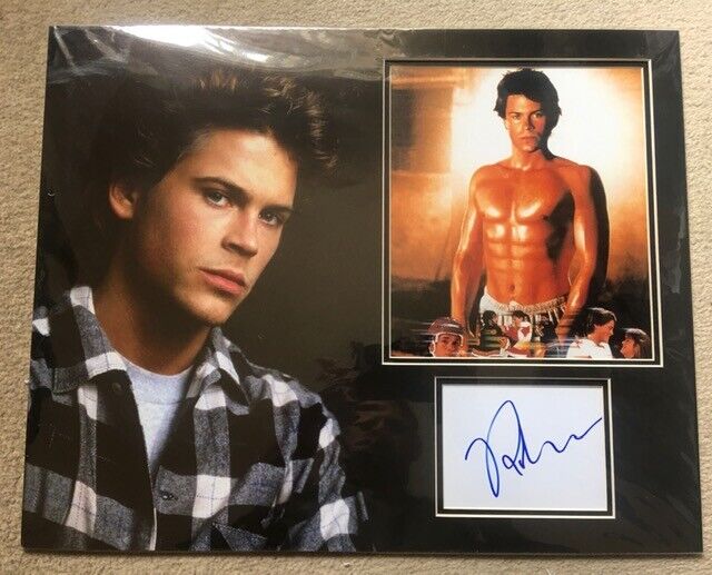 ROB LOWE SIGNED YOUNGBLOOD Photo Poster painting MOUNT UACC REG 242