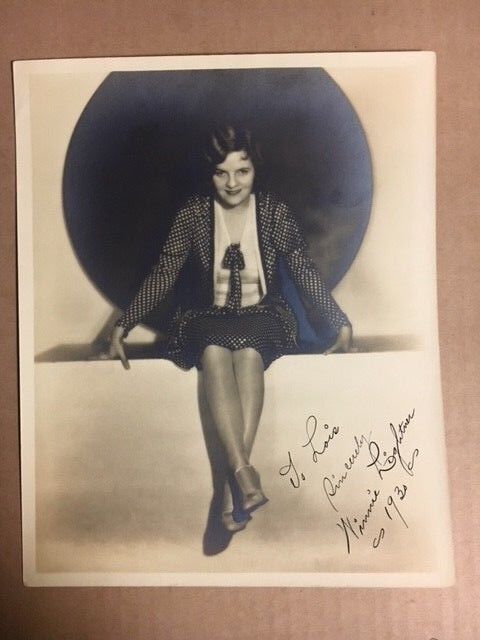 Winnie Lightner ~1930 Fountain Pen Signed 8x10 Original Studio Photo Poster painting JSA Cert.