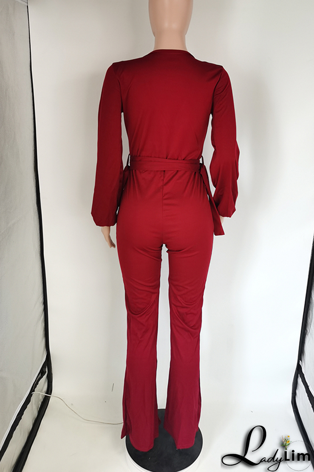 Army Green Casual Print Patchwork V Neck Skinny Jumpsuits