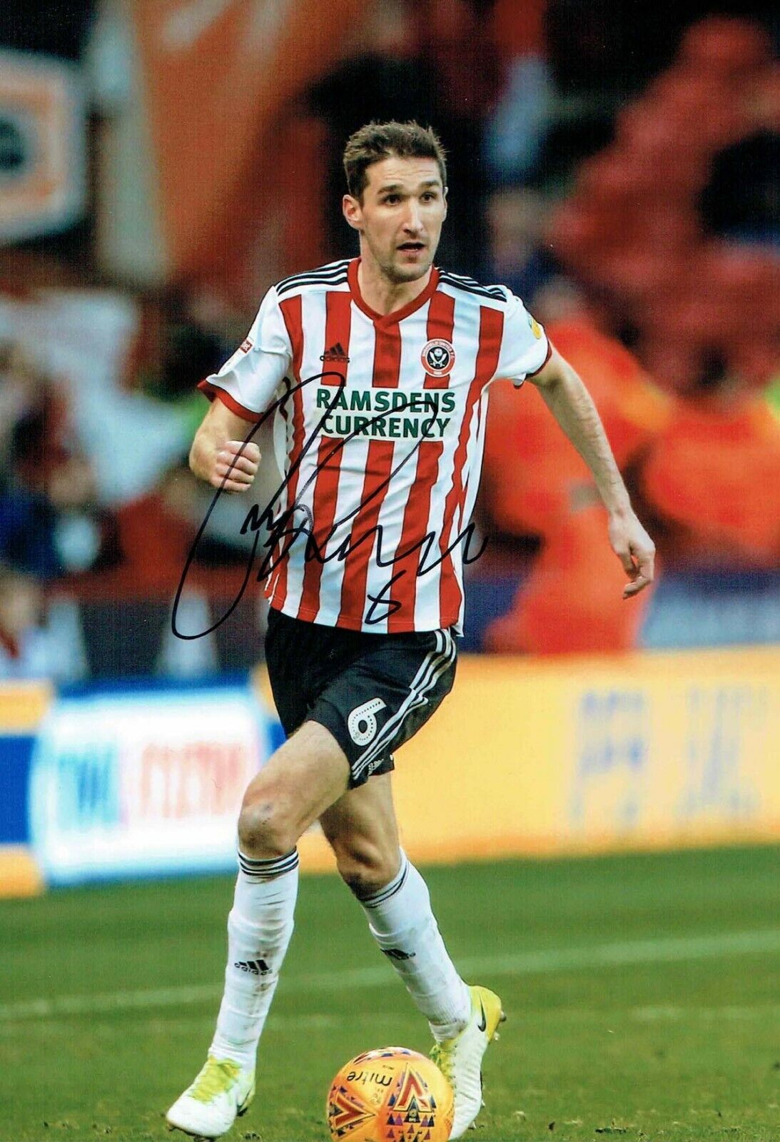 Chris BASHAM Sheffield United Signed Autograph 12x8 Photo Poster painting 3 AFTAL COA SUFC