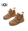 UGG&reg; 2024 Novas botas femininas imperme&aacute;veis ​​antiderrapantes com forro de l&atilde; de algod&atilde;o