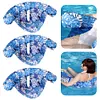 Inflatable Pool Lounger with Backrest Lounge Chair for Relaxing Swimming Party