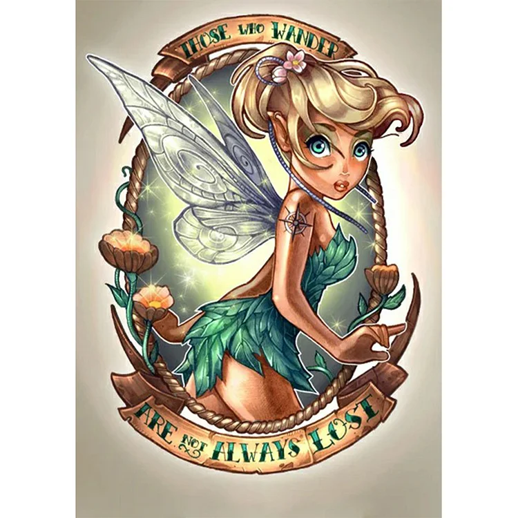 Oil Painting By Number Disney Cartoon Fairy Princess Stitch Diy
