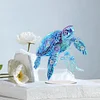 (US Local)DIY Sea Turtle Jellyfish Special Shaped Desktop Diamond Art Kits Home Table Decor
