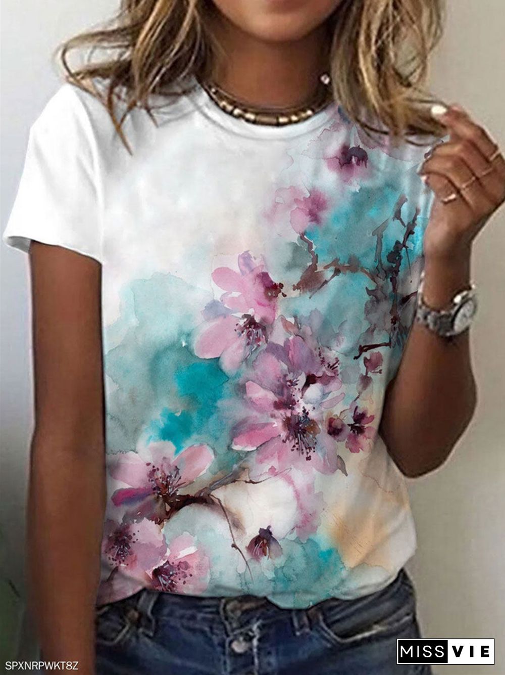 Harajuku Fashion T ShirtFor Women 3D Print T-Shirt Summer Tops Short Sleeve O-Neck Casual Oversized Blouses Woman Clothes