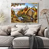 (Counted/Stamped) 11CT Falling Water Cottage-Cross Stitch 40*50cm/15.7x19.7in