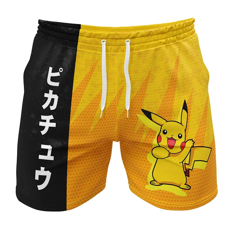 Pikachu Classic Pokemon Gym Shorts