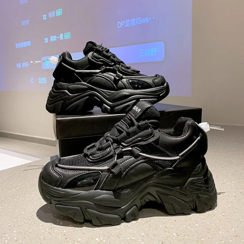 Brand Design Trendy White Women Dad Shoes Summer Chunky Sneakers Platform Casual Shoes Fashion Women's Sneakers Classic Trainers