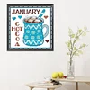 12 months -11CT Stamped Cross Stitch Kit(35*35cm)