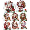 8PCS DIY Diamond Art Greeting Cards Congratulations Cards & Gifts (Christmas)
