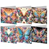 6Pcs papillon-bricolage carte de voeux