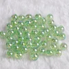 Gloss Flashing Colors Acrylic Round Beads DIY Accessories