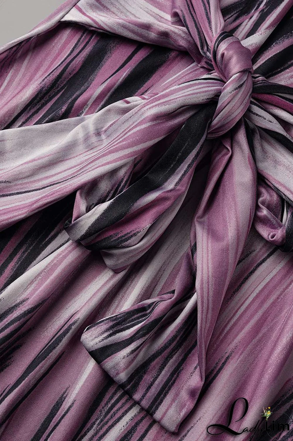 Green Sexy Print Split Joint V Neck One Step Skirt Dresses