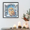 Diamond Painting - Partial Special Shaped Drill - Winter Owl(Canvas|30*30cm)