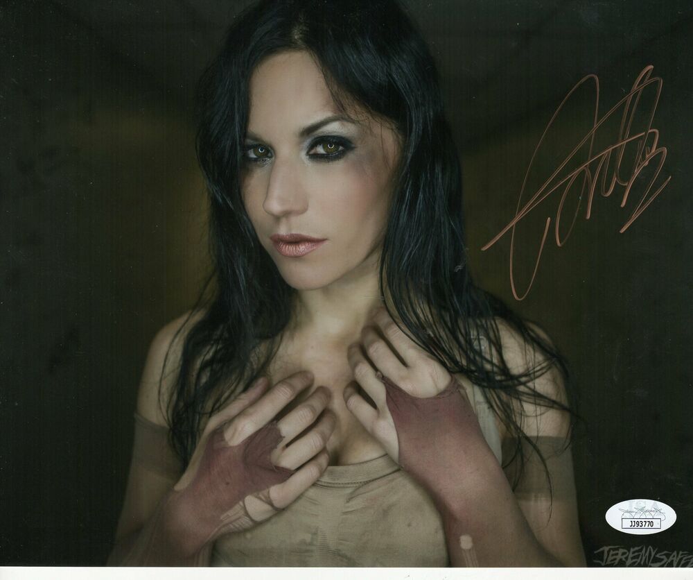 Cristina Scabbia Autograph 8x10 Photo Poster painting Lacuna Coil Signed  4