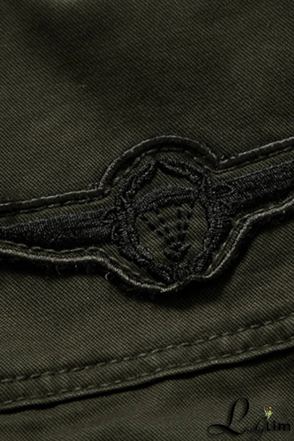 Black Fashion Casual Solid Pocket Zipper Mandarin Collar Outerwear