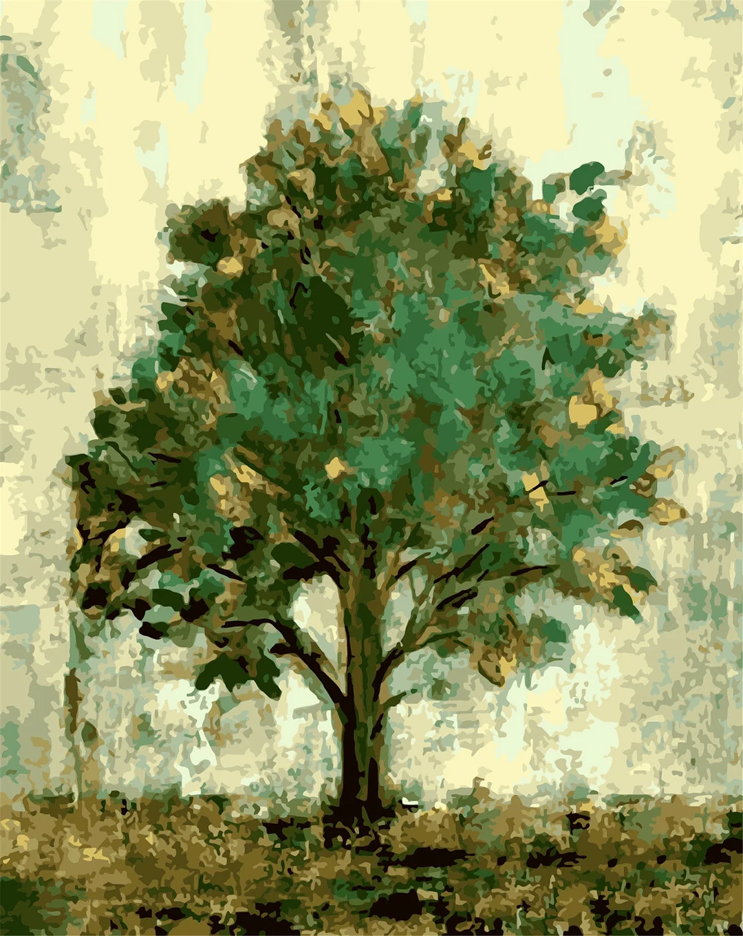 Tree Paint By Numbers Kits UK For Adult WM-385
