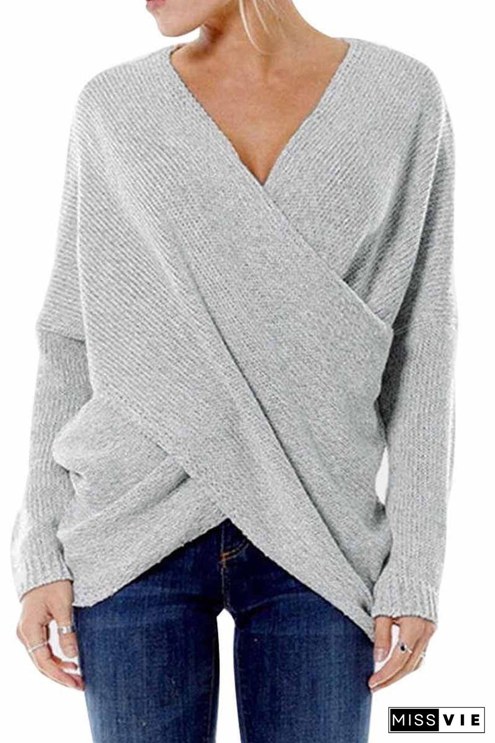 Solid Loose Casual Sweater