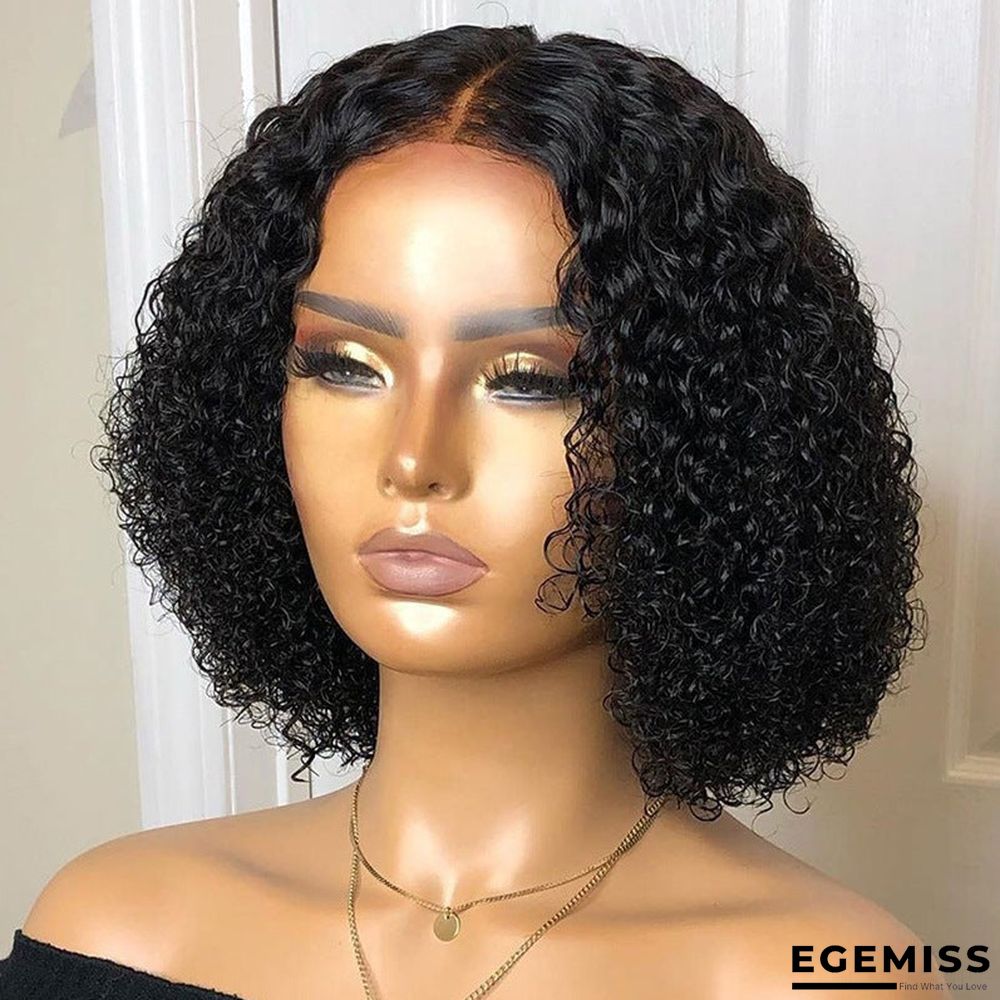 Black Hand-wrapped Tube with Small Curly Hair and Short Paragraph | EGEMISS