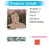 Sakura Garden Ancient Beauty Special Shaped DIY Partial Drill Diamond Painting Kit for Adults Beginners Home Decor Diamonds Paintings Gem Art 30x30cm