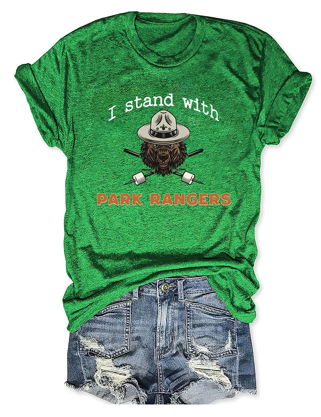 I Stand With Park Rangers National Park T-shirt