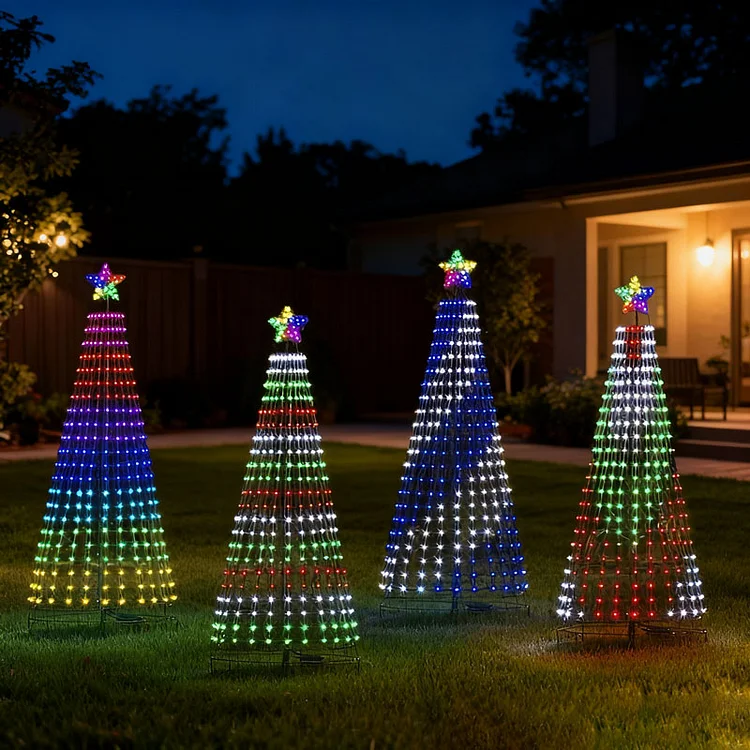 Multicolor LED Animated Lightshow Christmas Tree For Outdoor