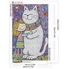40x60cm Cat 5D DIY Full Drill Round Diamond Painting Kit pour la décoration murale de la maison
