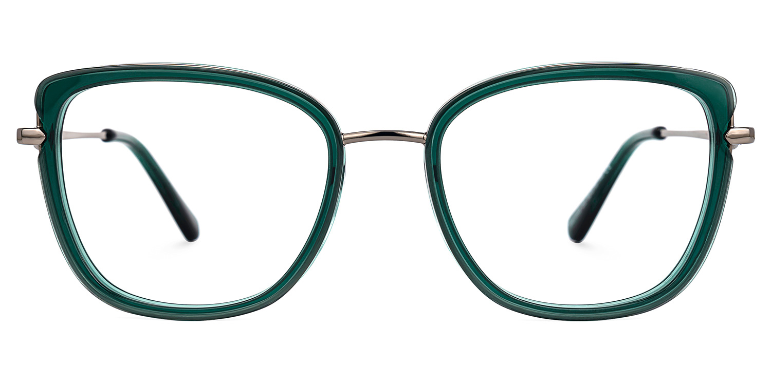 Nedrick GrÃ¼n Rechteckig Brille GrÃ¼n