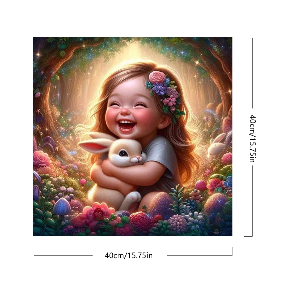 DIY Paint By Number 40*40cm - Bunny Girl